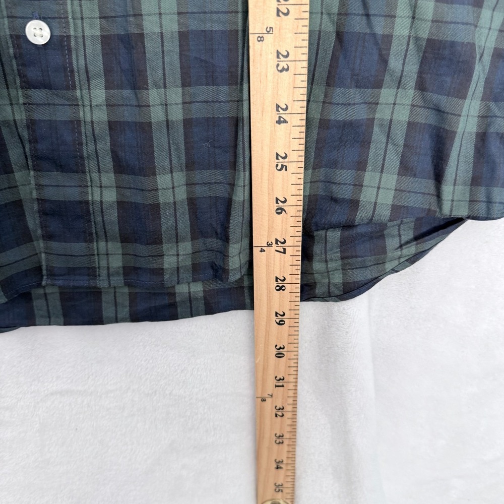Faherty The Movement Shirt Mens L Green Plaid Performance Stretch Button Up - Picture 6 of 8